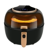 220v 7l large capacity air fryer visualization intelligent automatic electric potato chipper household oven no smoke oil