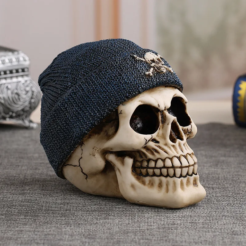 Смола пираты шляпа череп Хэллоуин подарок индивидуальное украшение дома мебель