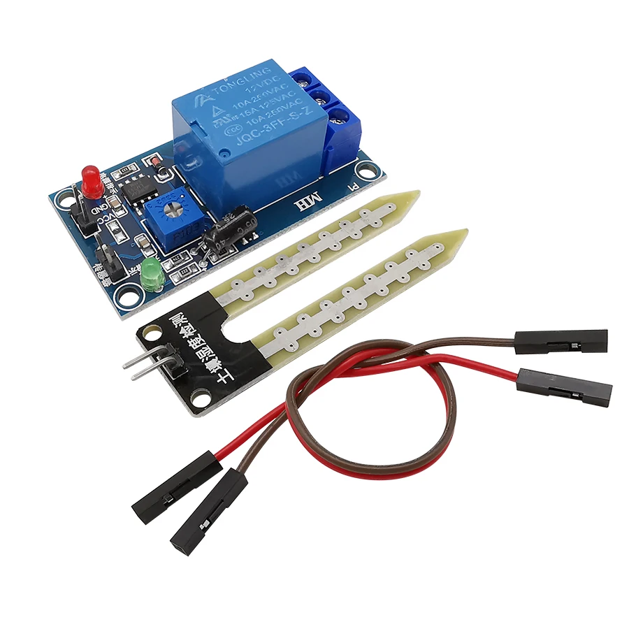 1 шт. релейный модуль контроля влажности почвы 5 В 12 постоянного тока пусковой