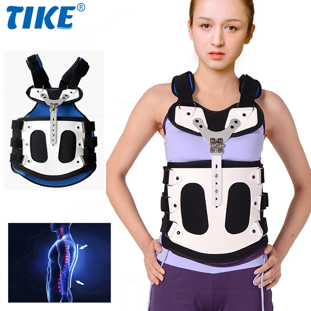 

TIKE TLSO Thoracolumbar Fixed Spinal Adjustable Back Brace Kyphosis Osteoporosis Mild Scoliosis & Post Surgery Support Hunchback