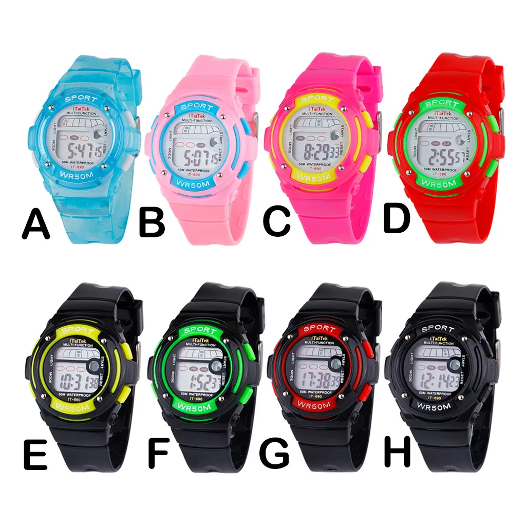 

Multi Function children watches Waterproof Sport kids watch Luminous Fashion digital watch kids watches boys relojes para hombre
