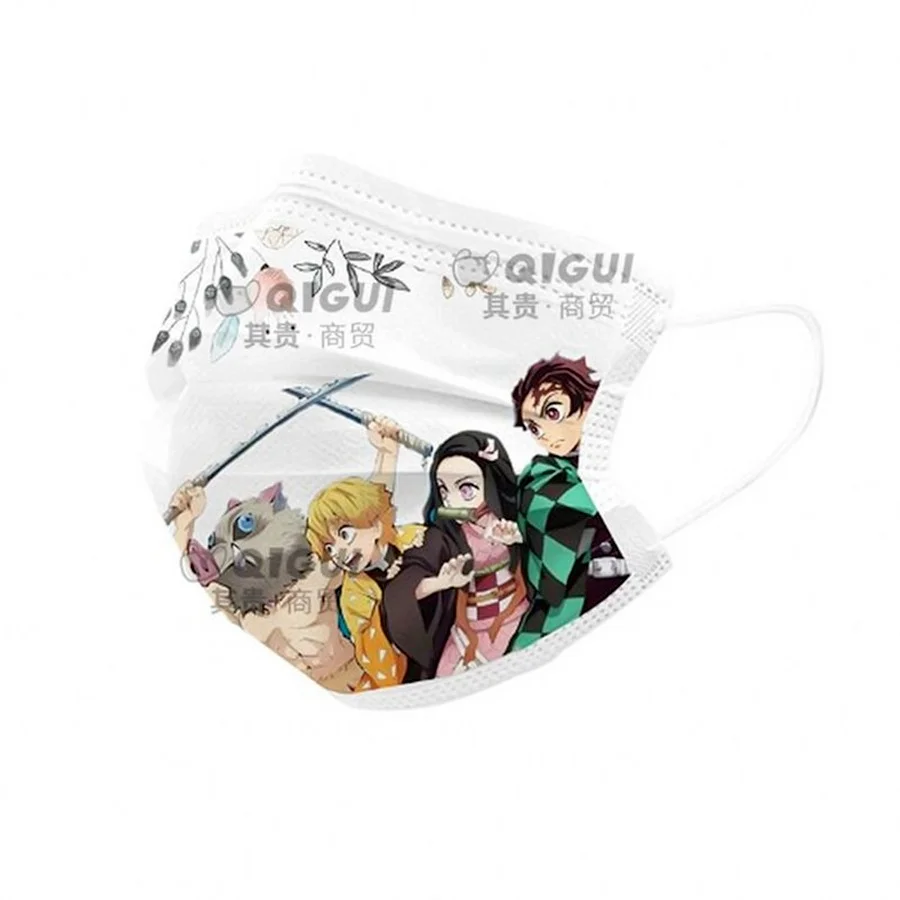 Маски для косплея Tanjirou взрослых и детей милые маски с принтом из аниме вечерние