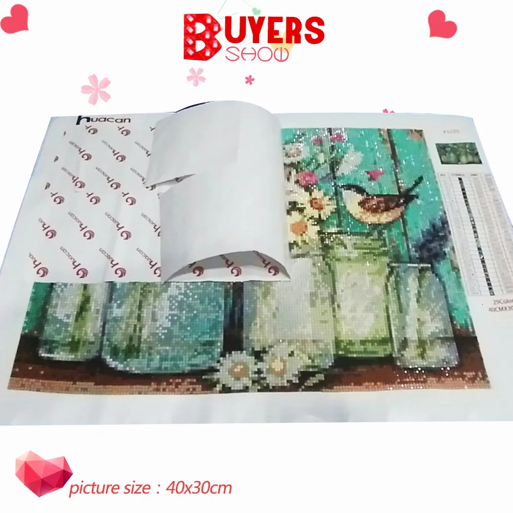 HUACAN Алмазная Цветочная Мозаика DIY Алмазная картина вышивка крестиком птичка для домашнего декора картина Стразы Полный квадратный подарок ручной работы