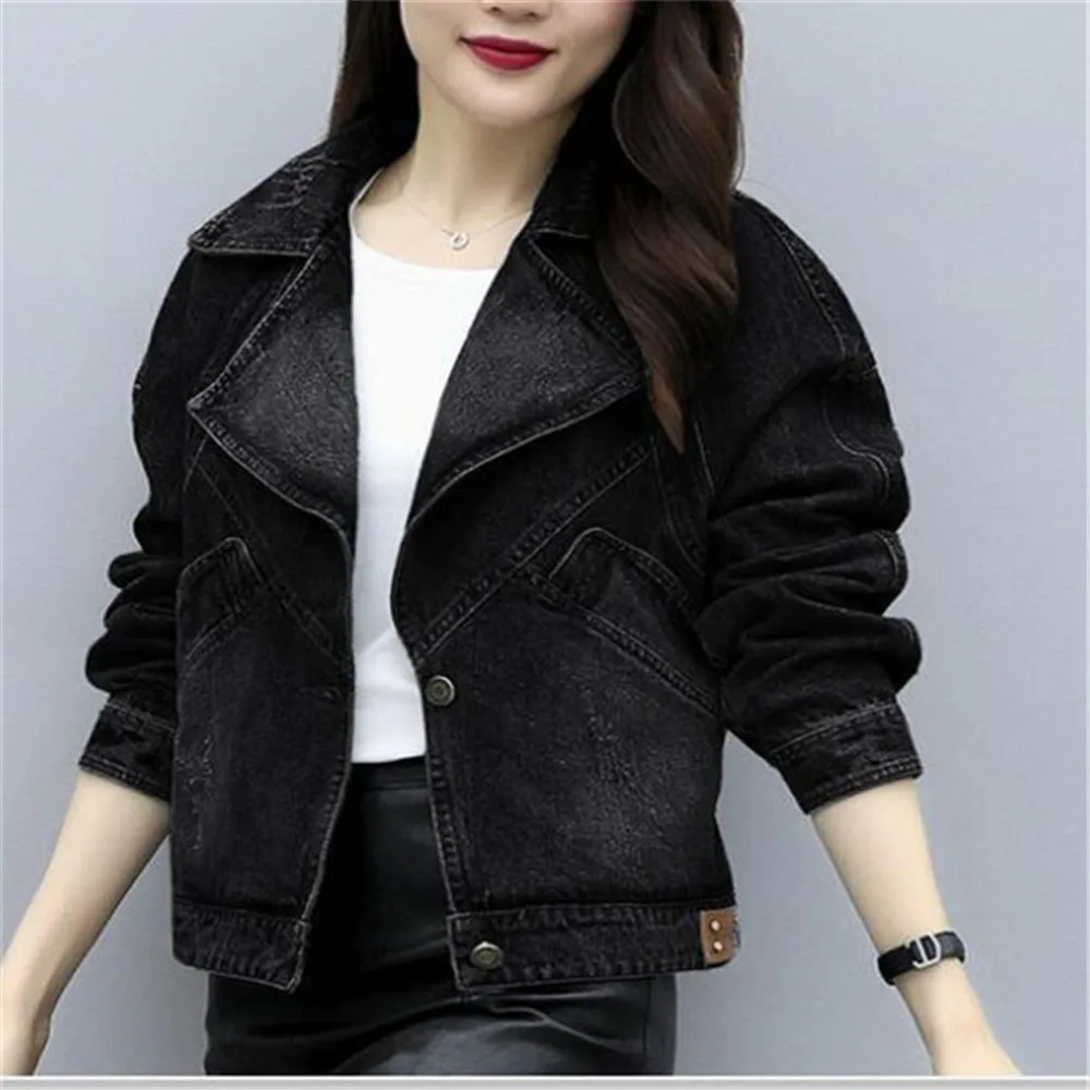 

2021 Spring Autumn New Women's Clothing Denim Jacket Small Suit Casual Coat Top Clothes