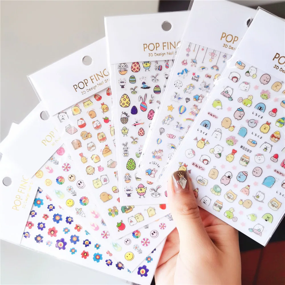 

New Year Nail Art Decals Decoration Self Adhesive Nail Art Stickers Manicure Design White Snow Sticker for Nail Design ML126