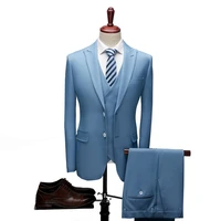 latest coat pant designs light blue linen wedding suits for men beach terno slim fit groom custom 3 piece tuxedo suit vestidos