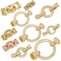 zhukou gold color crystal connectors for bracelet fastener clasp for women handmade bracelet accessories wholesale vk135