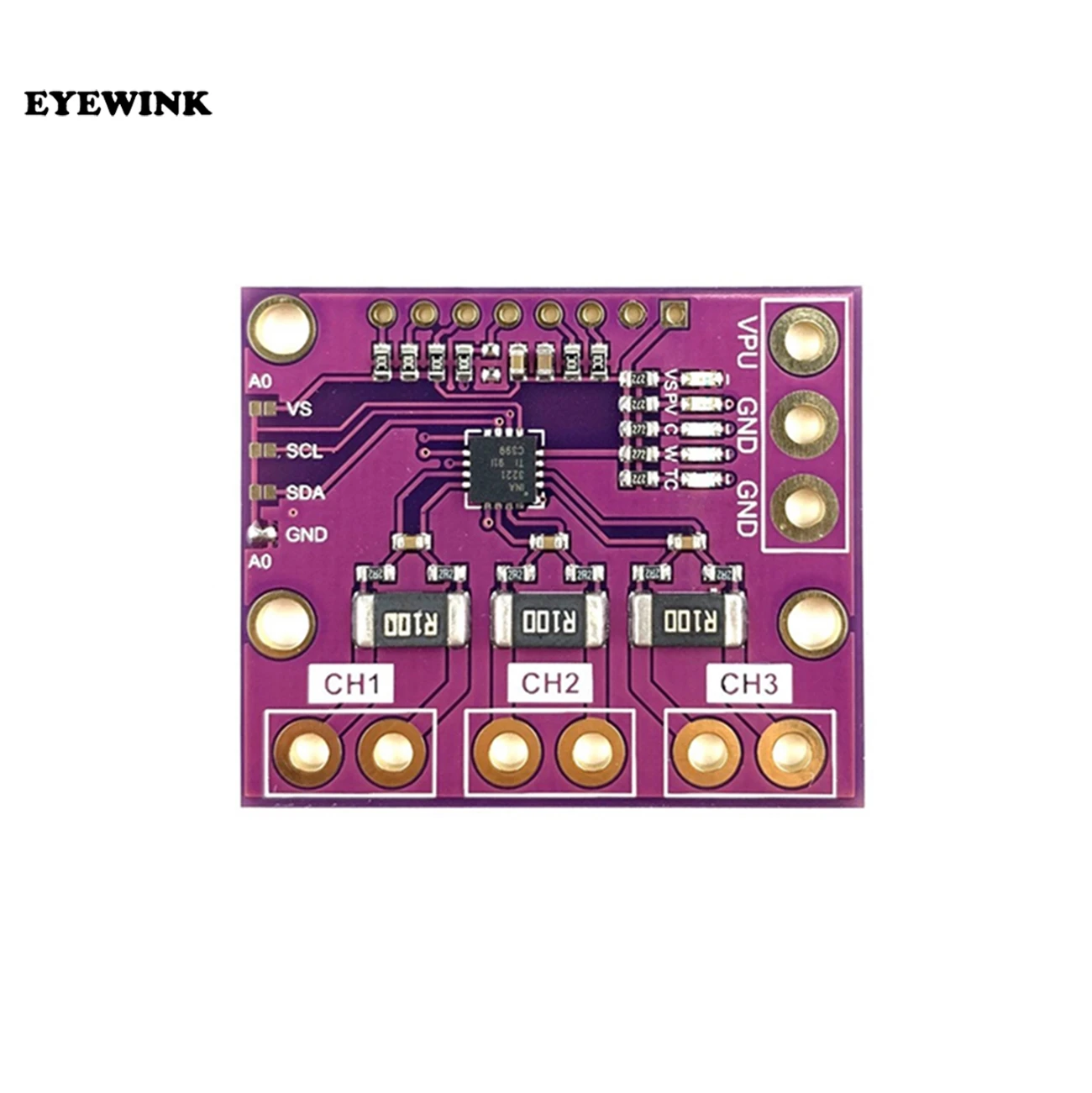 I2C SMBUS INA3221 трехканальный шунт тока питания монитор напряжения сенсорного модуля