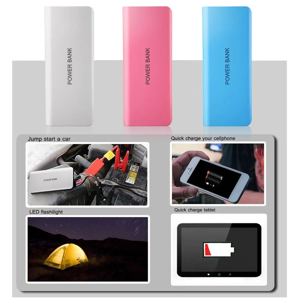 13000mah power bank case external batteries portable mobile phone backup bank with two usb interface charger portable power bank free global shipping