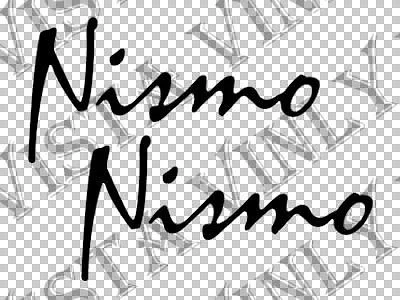

For (2Pcs) 2x Nismo cursive logo emblem vinyl decal sticker