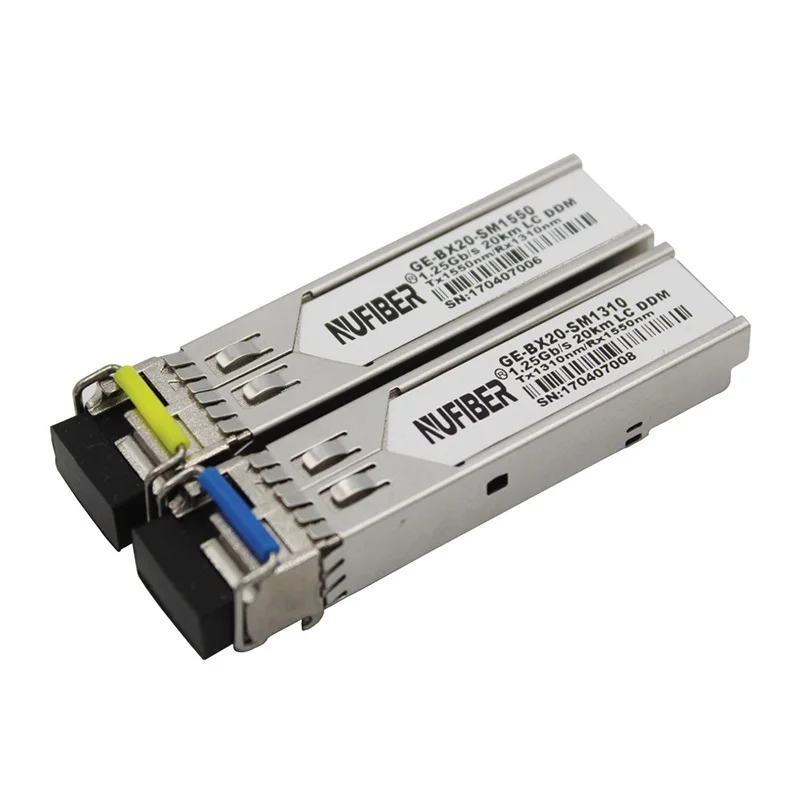 1 25 ГБ/сек. SFP трансивер одиночный волоконный одномодовый 20 км 1310 нм/1490нм LC DDM |