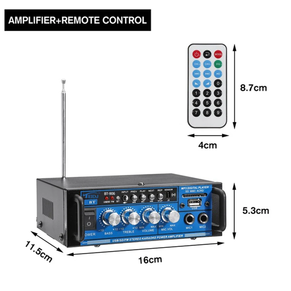 Цифровой домашний усилитель 800 Вт Bluetooth Hi Fi стерео сабвуфер 220 В 12 аудиосистема для