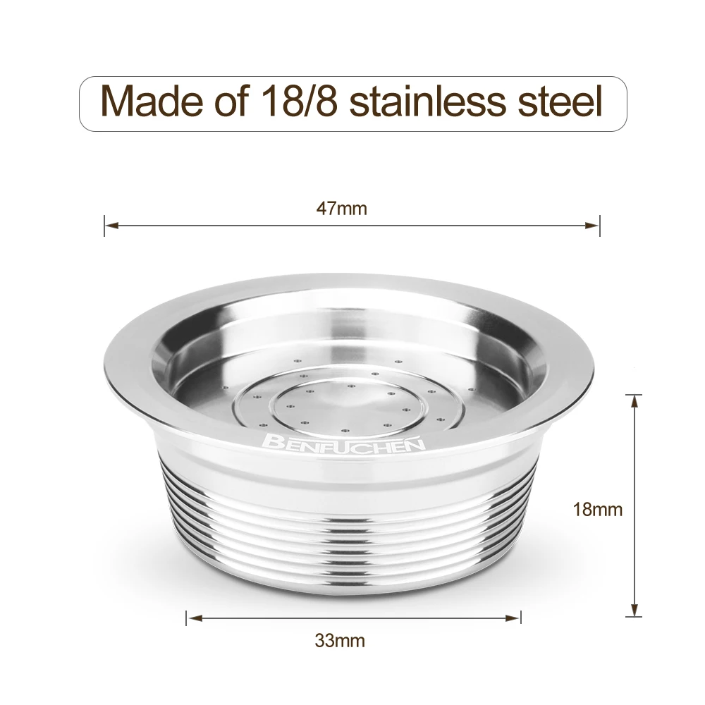 Нержавеющая сталь многоразовые кофейные капсулы многоразового использования
