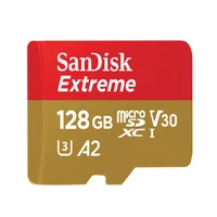 sandisk extreme micro sd tf card a2 128gb u3 v30 160mbs class 10 flash memory card