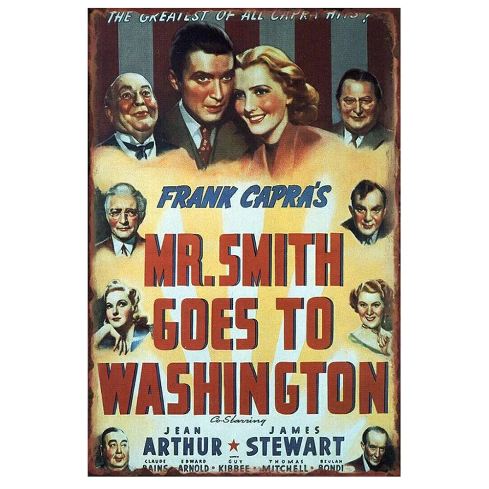 Винтажная металлическая Оловянная табличка режиссера Франка Капра декор для