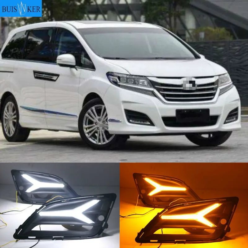 

1 комплект для honda elysion 2016 ~ 2019 дневные огни Автомобильные аксессуары Светодиодные ДХО фары для elysion Противотуманные фары автомобильные фары