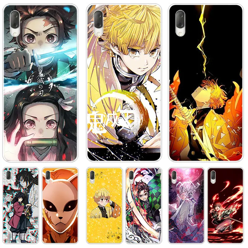 anime kimetsu no yaiba case for sony xperia x xa xa1 xa2 ultra l1 l2 l3 xz3 m4 aqua z3 z5 premium e5 xz xz1 xz2 compact cover free global shipping