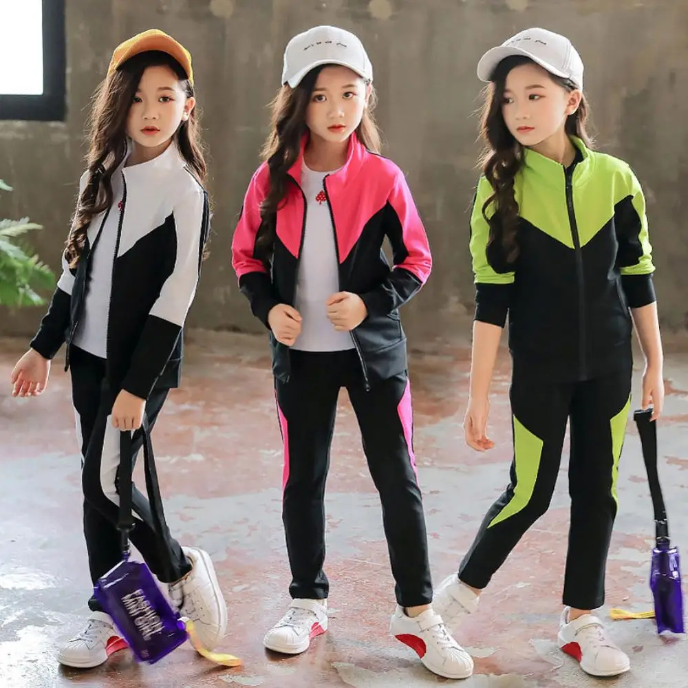 Для девочек джинсовый костюм спортивный одежда для детей хлопковая куртка с