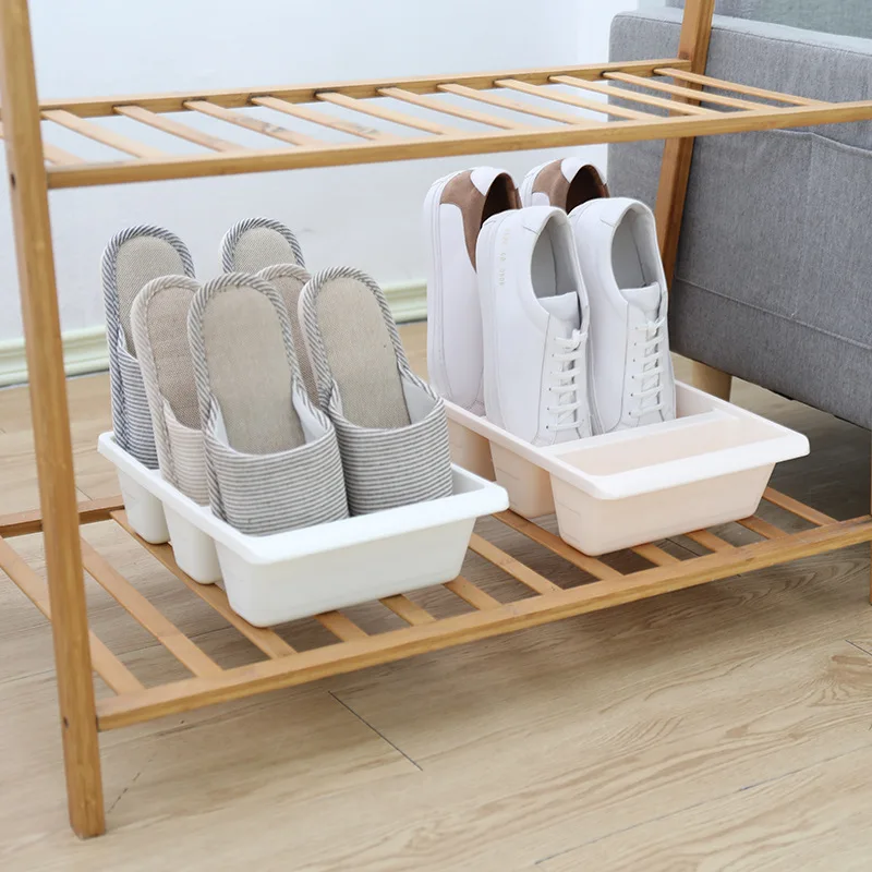 

Simple Modern Nordic Style Vertical Economy Slippers Rack Space Home Shoes Storage