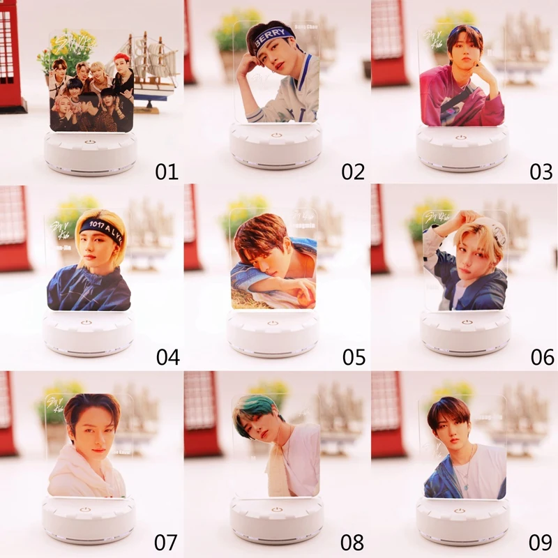 Детская акриловая светодиодная подставка Kpop STRAY экшн-фигурки настольный дисплей