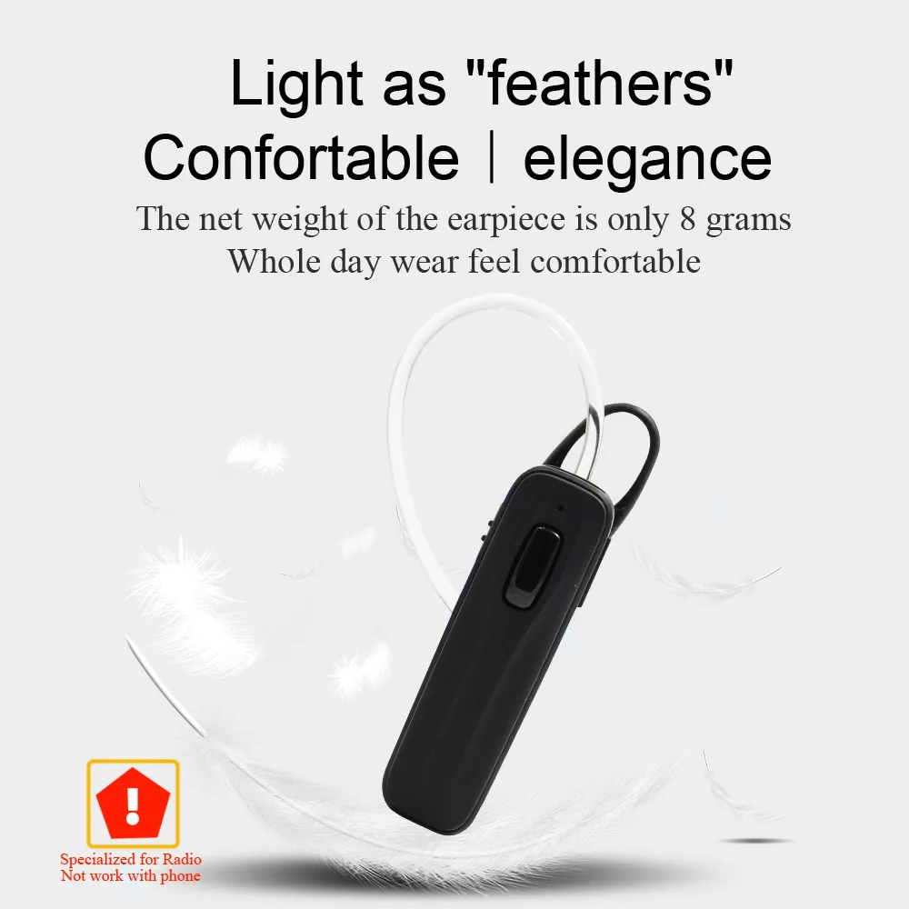 Walkie Talkie AC-B09 Hands-Free PTT Bluetooth гарнитура для Baofeng UV-5R UV-82 Walkie Talkie с TYT WOUXUN двухстороннее радио