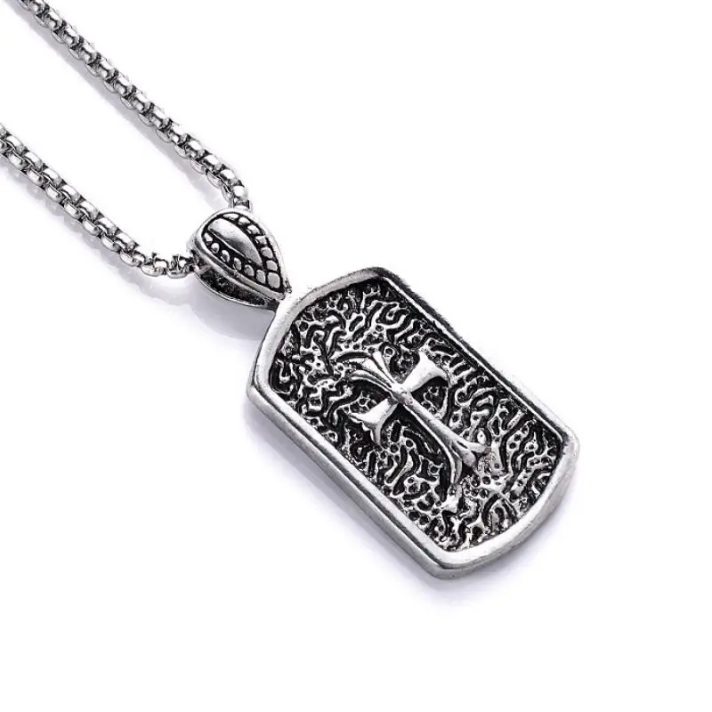 Классическая модная универсальная армейская подвеска в виде Креста Мужская