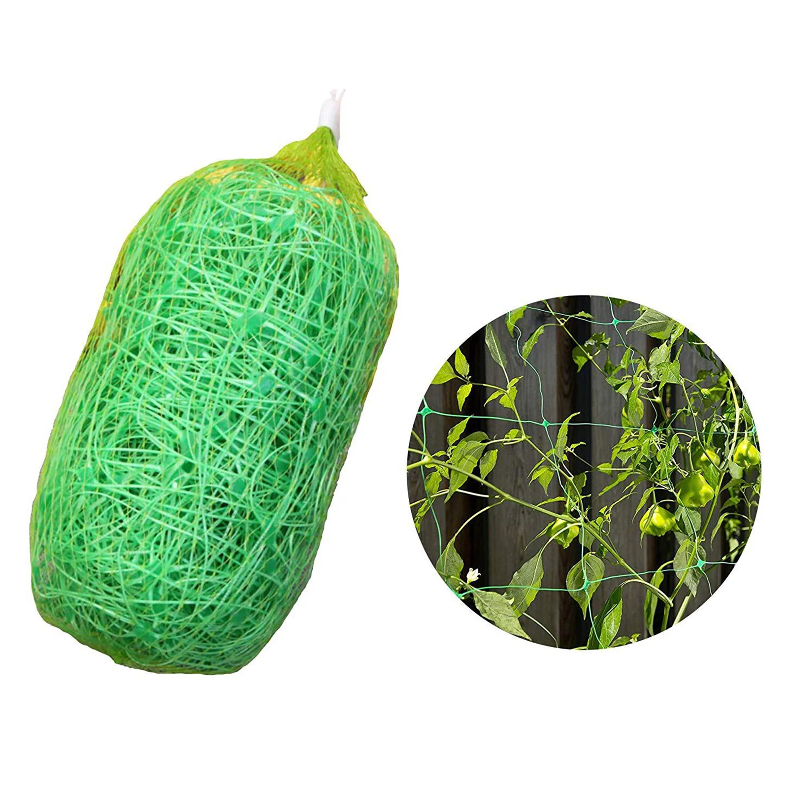 

Plastic Trellis Netting Green Support for Bean Plants Vine Fruits Climbing