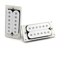 1 set white open humbucker pickup guitar pickups 4 wrie for lp style electric guitar