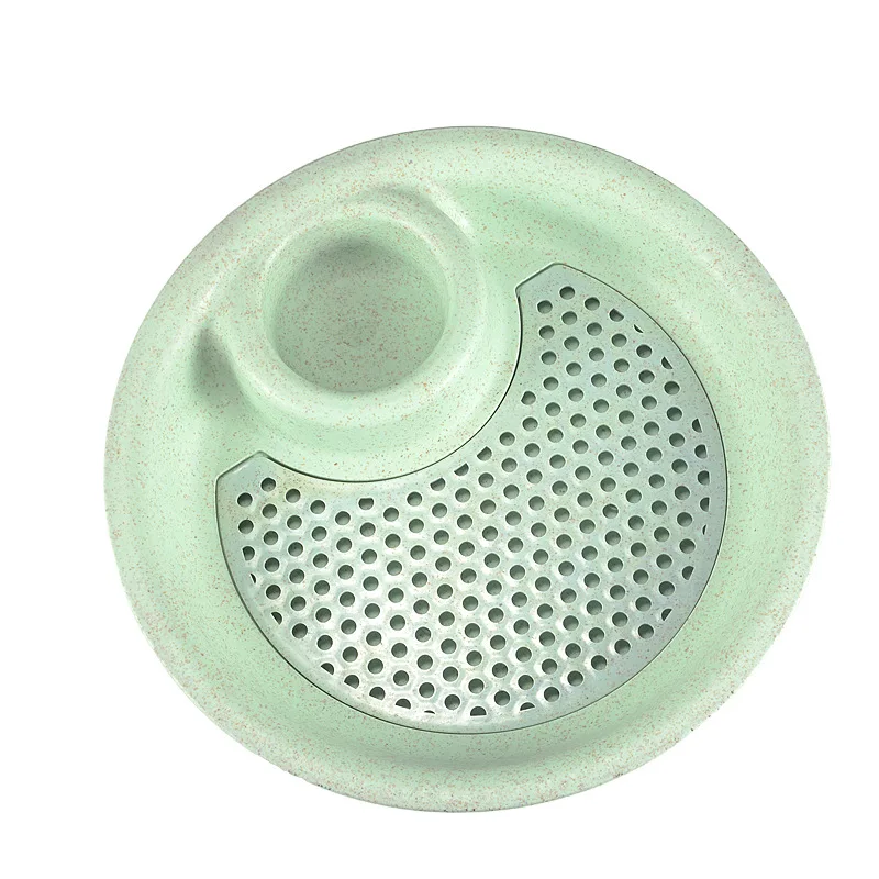 1 шт. Круглый двойной слой пельменей сливной лоток с окунутым блюдцем закуски