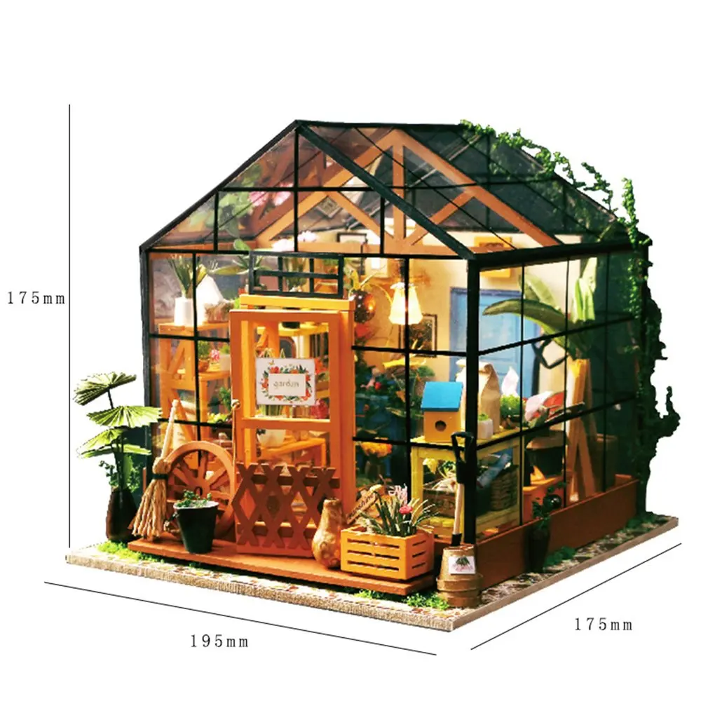 

Dollhouse For Doll Robotime 3D DIY Wooden Puzzle Miniature Furniture Building Model Home Decoration Woodcraft Gift For Children