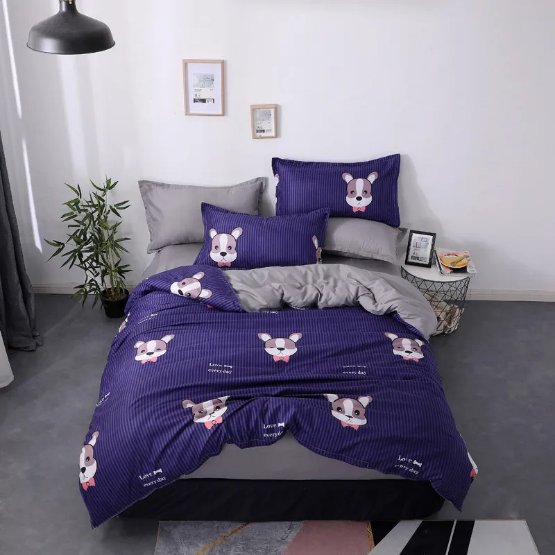 Новый продукт сексуальный серый комплект постельного белья с леопардовым