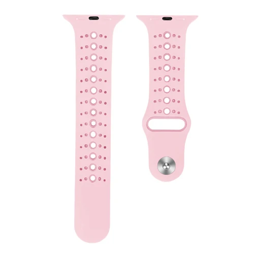 Pink Ремешок для apple watch band 4 5 44 мм 40 мм correa iwatch band 3 2 42 мм 38 мм спортивный силиконовый браслет ремень аксессуары для apple watch - Цвет ремешка: Pink