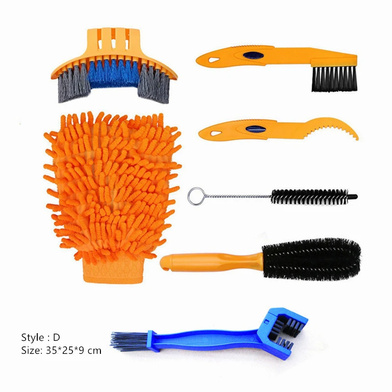 

Bike Chain Cleaner Bicycle Clean Machine Brushes Cycling Cleaning Kit Bicycle Brush Maintenance Tool for Mountain Road City BMX