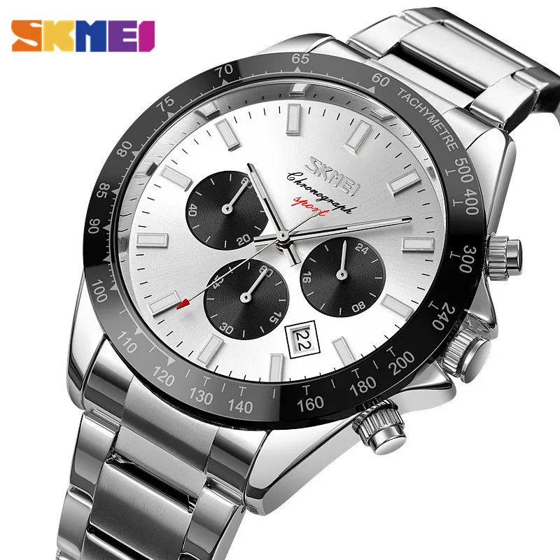 SKMEI Casual Japan Quartz movement Men Watches Stopwatch Date Waterproof Male Wristwatch Montre homme relojes para hombre 9259