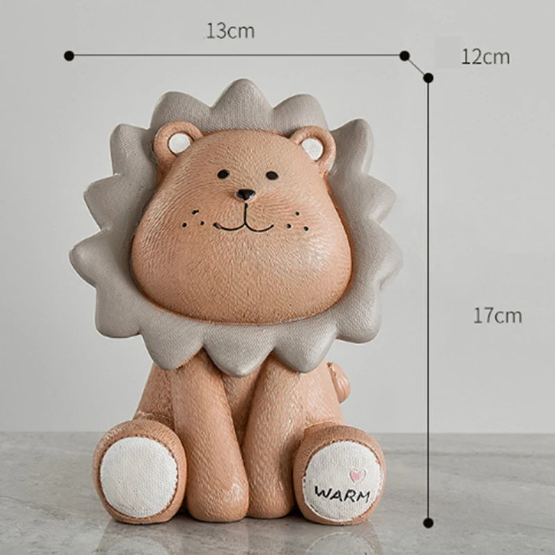 Копилка в виде льва милая мультяшная креативная копилка для монет Детская