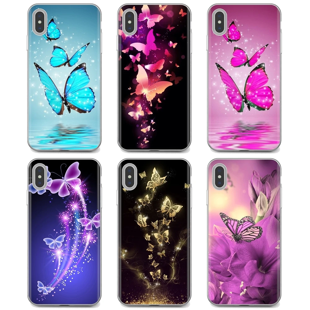 

Butterfly Wallpaper Background For iPhone 10 11 12 13 Mini Pro 4S 5S SE 5C 6 6S 7 8 X XR XS Plus Max 2020 Soft Skin Cover