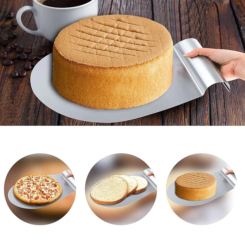 

5Pcs Circular Cutter Baking Tool Kit,Stainless Steel Cake Slicing Accessory Adjustable Cake Ring Cake Slicer Baking Tool