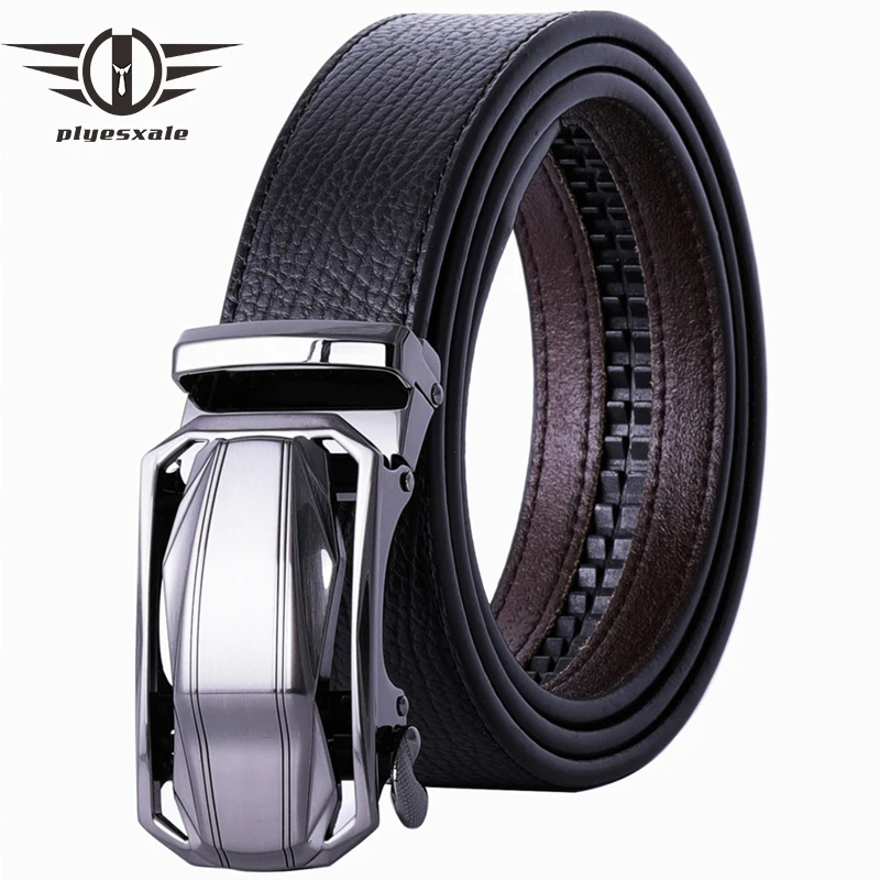 

Plyesxale Men's Luxury Belts 2019 Brand Genuine Leather Belt For Men Stylish Designer Mens Dress Belts Business Ceinture B71