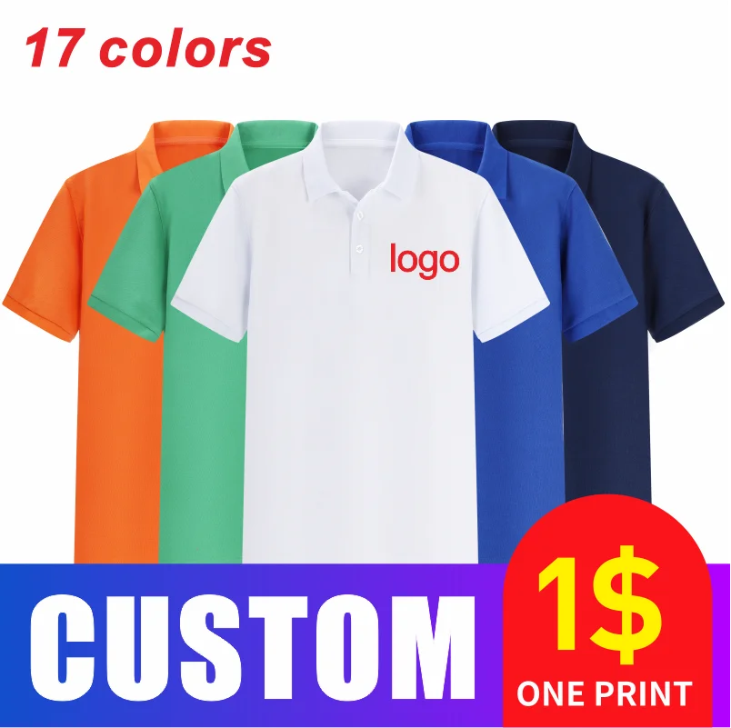 

Clare Men's and women's personal company logo custom solid color short-sleeved leisure activities team travel POLO shirt
