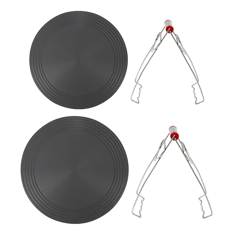 

2 комплекта кухонная газовая плита теплопроводная пластина с поддоном подъемник доска для отталкивания мяса плита тепловой диффузор, 28 см & ...