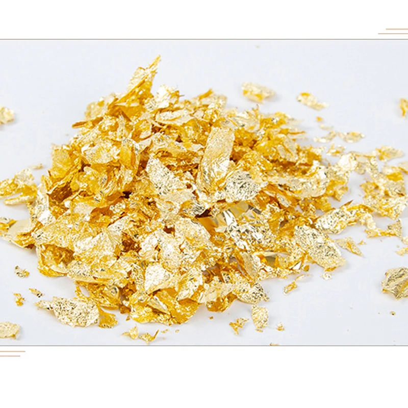 

Popular Gold Silver Foil Decorative Paper Shiny Sequins Glitters Jewelry Making Jar New
