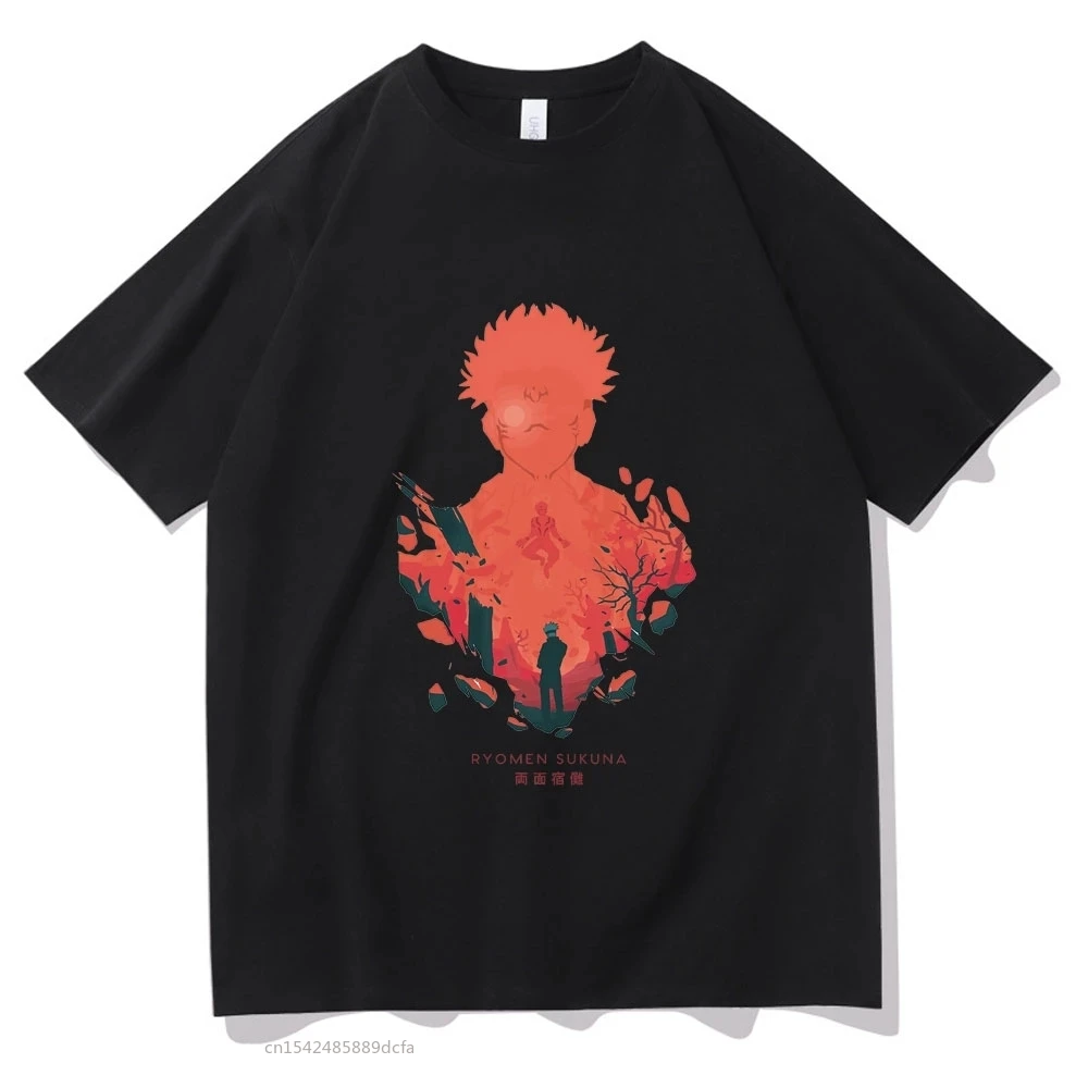 

Japanese Anime Sukuna Territory Jujutsu Kaisen T Shirts Summer Tees