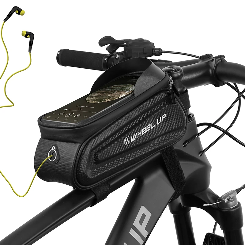 rainprooful bicycle phone holder pouch cycling reflective frame front top touch screen mount mtb bike gps bracket storage bag free global shipping