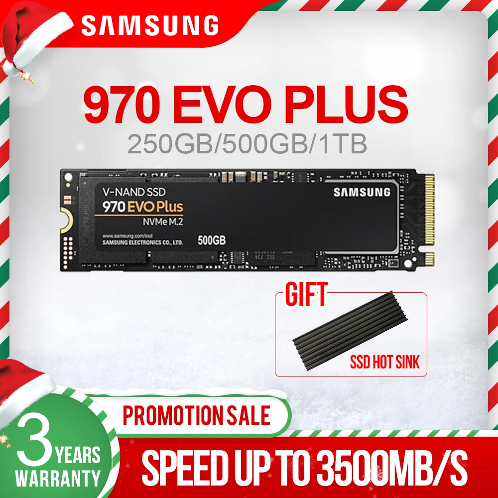 Внутренний твердотельный накопитель SAMSUNG SSD 970 EVO PLUS 250 ГБ m.2 500 Гб ТБ NVMe TLC M.2 2280