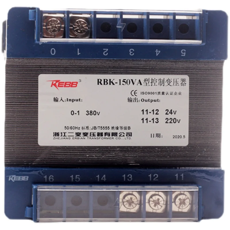 

Genuine Machine Tool Control Transformer Rbk-150va Copper Coil 380v220v to 36v24v12v Customized