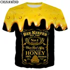 Новые забавные футболки для мужчин и женщин, 3D футболка с рисунком пчеловодника, повседневные толстовкисвитшоты в стиле Харадзюку