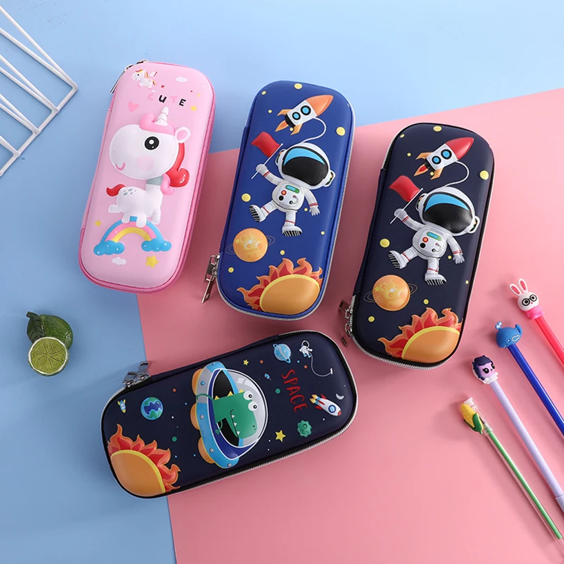 Astronaut Pencil Case Kawaii Stationery Unicorn Box For Girls Trousse Scolaire 3D Astuccio Estuches Escolares Pencilcase | Канцтовары