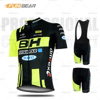 2022 pro bh team cycling clothing men jersey set short sleeve shirt summer racing uniform road bike tight sports suit breathable