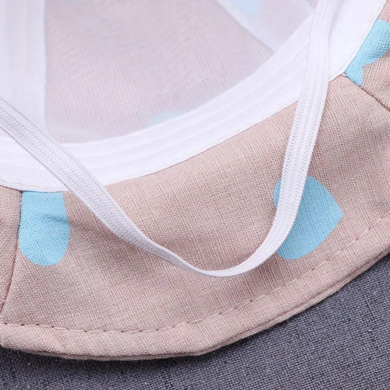 Heart Print Toddler Kids Beach Cap Summer Cute Princess Baby Hat With Flower Bucket 0-12M | Детская одежда и обувь