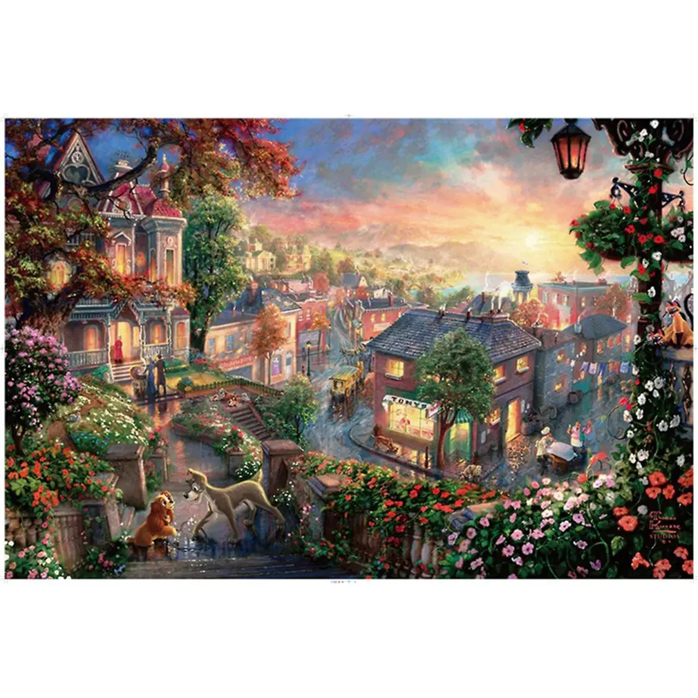 1000 Pieces Puzzles For Adults Paper Jigsaw Educational Intellectual Relieve Stress DIY Large Puzzle Game Toys Gift | Игрушки и хобби